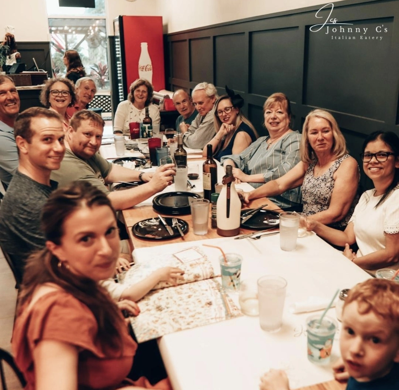A family gathering at Johnny C's Italian Eatery!