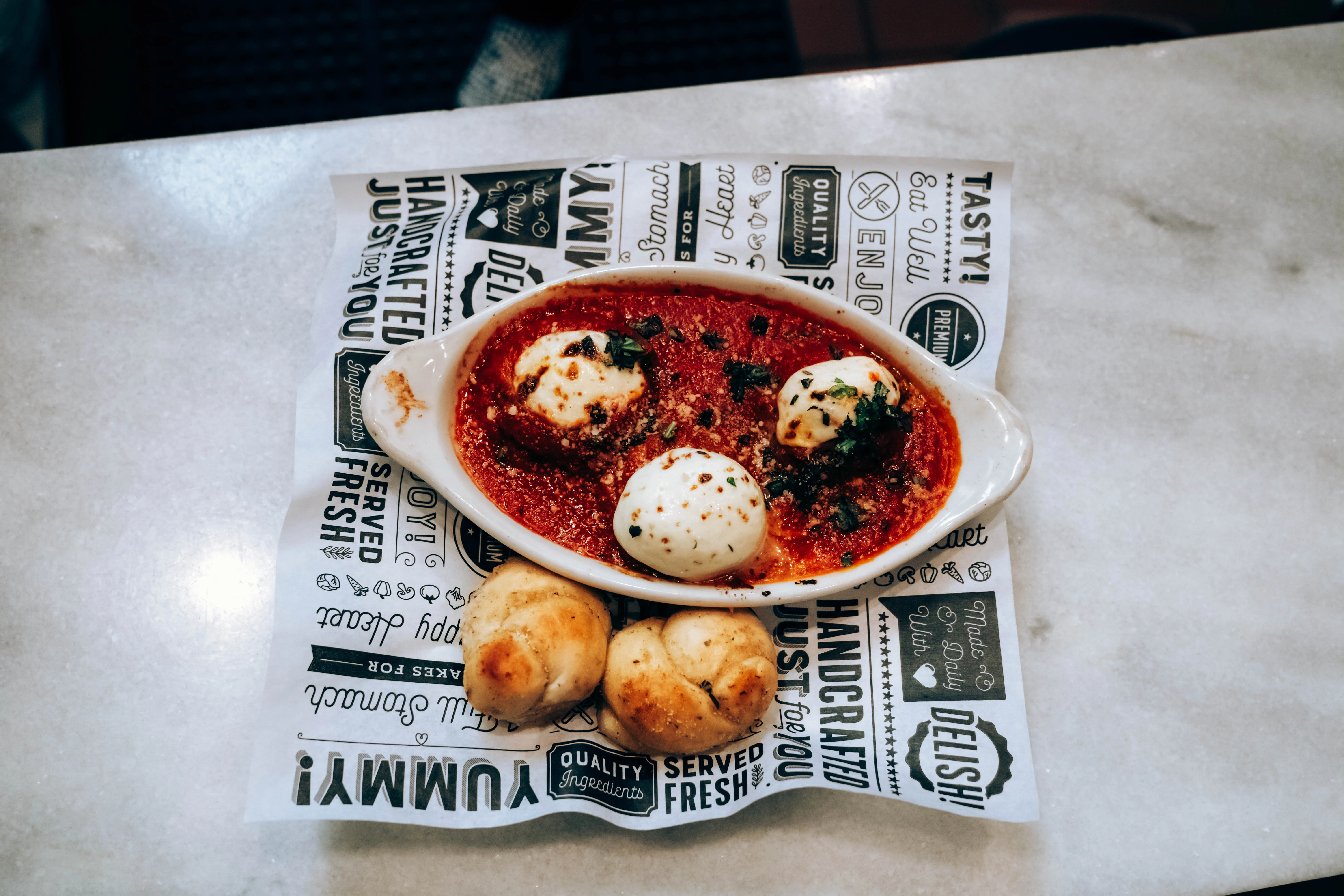 One of our delicious appetizers, meatballs!